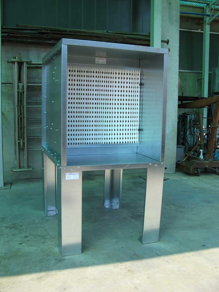 cabina di verniciatura pressurizzata
