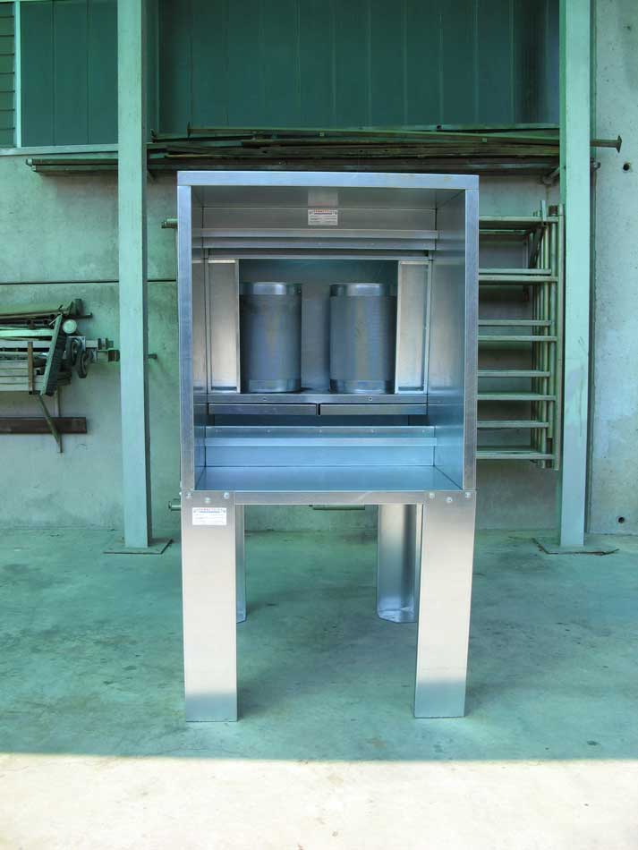 cabina di verniciatura pressurizzata