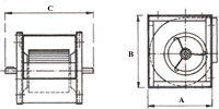 schema elettroventilatore centrifugo